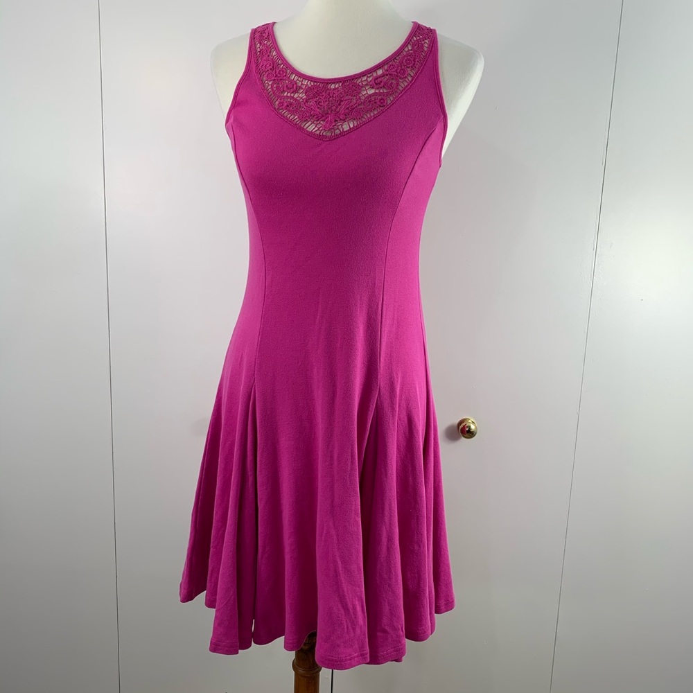 Lauren Ralph Lauren P XS tank dress pink cotton